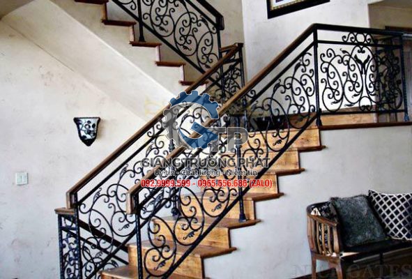 Giang Trường Phát Nhận làm Dịch vụ thiết kế thi công làm cầu thang sắt mỹ thuật tại Đồng Nai, thi công lan can cầu thang đẹp