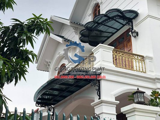 Dịch vụ thiết kế thi công mái kính sắt mỹ thuật uy tín tại Đồng Nai - 0965.656.686. Cơ Khí Giang Trường Phát chuyên cung cấp tất cả các mẫu mái kính sắt mỹ thuật đẹp