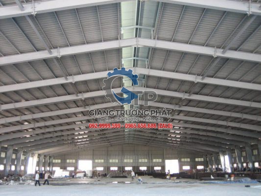 Đơn vị thiết kế thi công nhà xưởng thép tiền chế giá rẻ chuyên nghiệp tại Lộc An