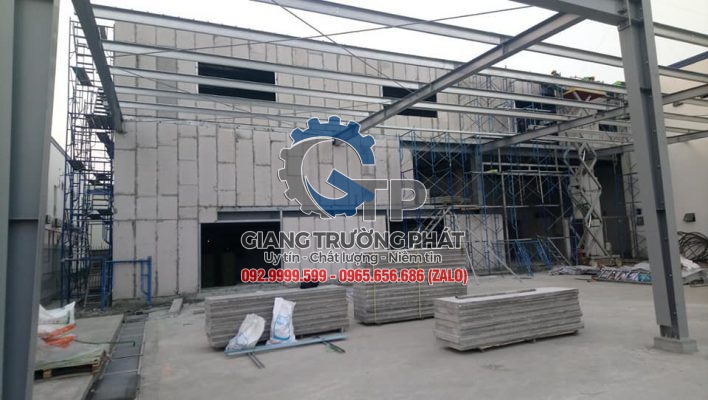 Đơn vị thi công nhà xưởng bằng tấm bê tông siêu nhẹ chuyên nghiệp tại Cẩm Mỹ