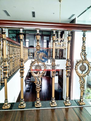 Thi công con tiện lan can cầu thang nhôm đúc nhập khẩu tại Bà Rịa Vũng Tàu