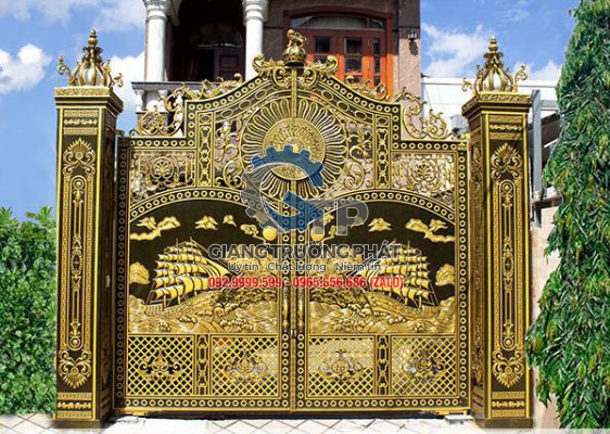 Làm cổng nhôm đúc đẹp giá rẻ tại Chơn Thành LH: 0772.992.996