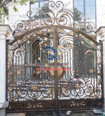 Làm cổng sắt mỹ thuật uy tín giá rẻ thi công lắp đặt tại Nhơn Trạch