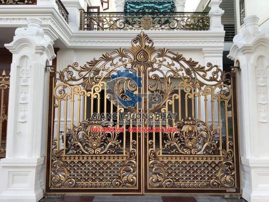 Làm cổng nhôm đúc đẹp giá rẻ tại Huyện Tân Phú-2