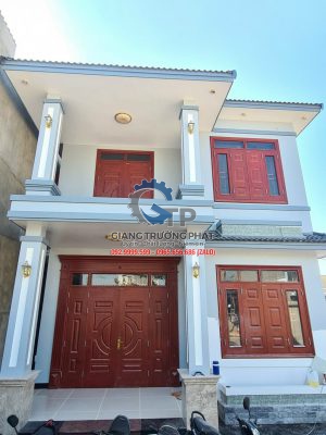 Cửa thép vân gỗ tại Ninh Thuận