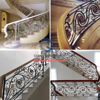 cầu thang sắt mỹ thuật tại Hà Nội