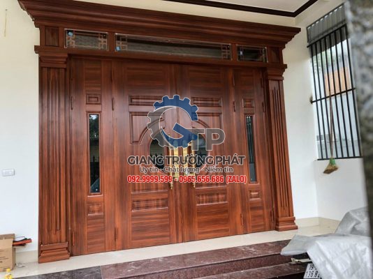 Cửa thép vân gỗ tại Nhơn Trạch