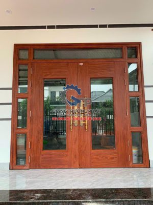 Cửa thép vân gỗ tại Thống Nhất