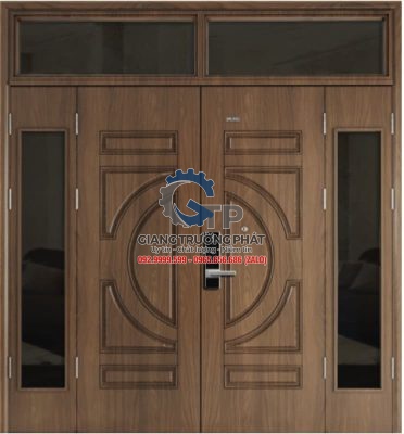 Cửa thép vân gỗ tại Phú Mỹ