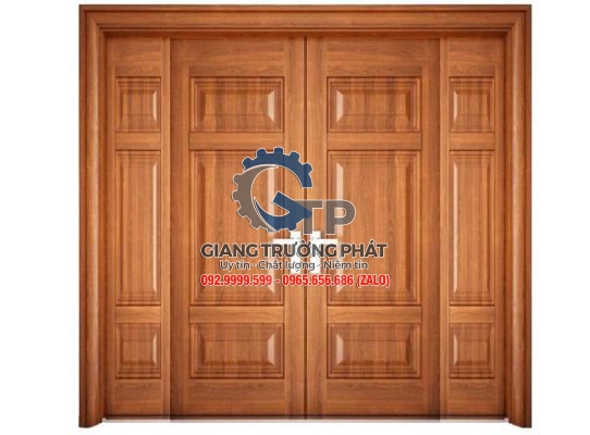 Cửa nhôm nguyên tấm vân gỗ tại Bình Phước